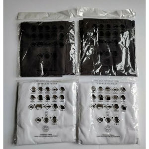 The Original Multifunctional Seamless Wear One Size Black/White - 4 New.